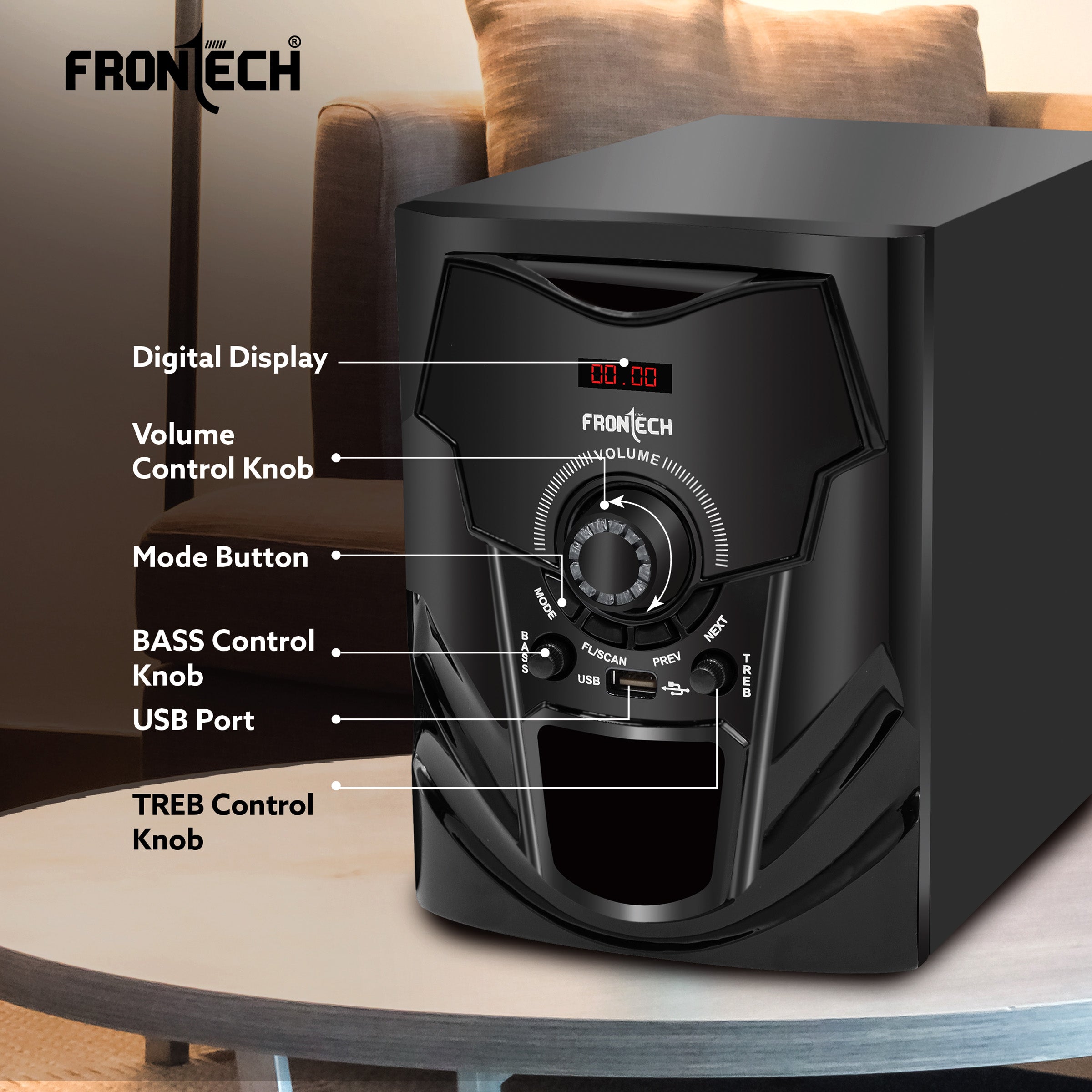 Frontech 4.1 Channel Speaker System (3956) Frontech 4.1 Channel Speaker System (3956)